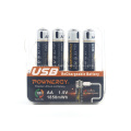USB de batería AA de 1850 mWh
